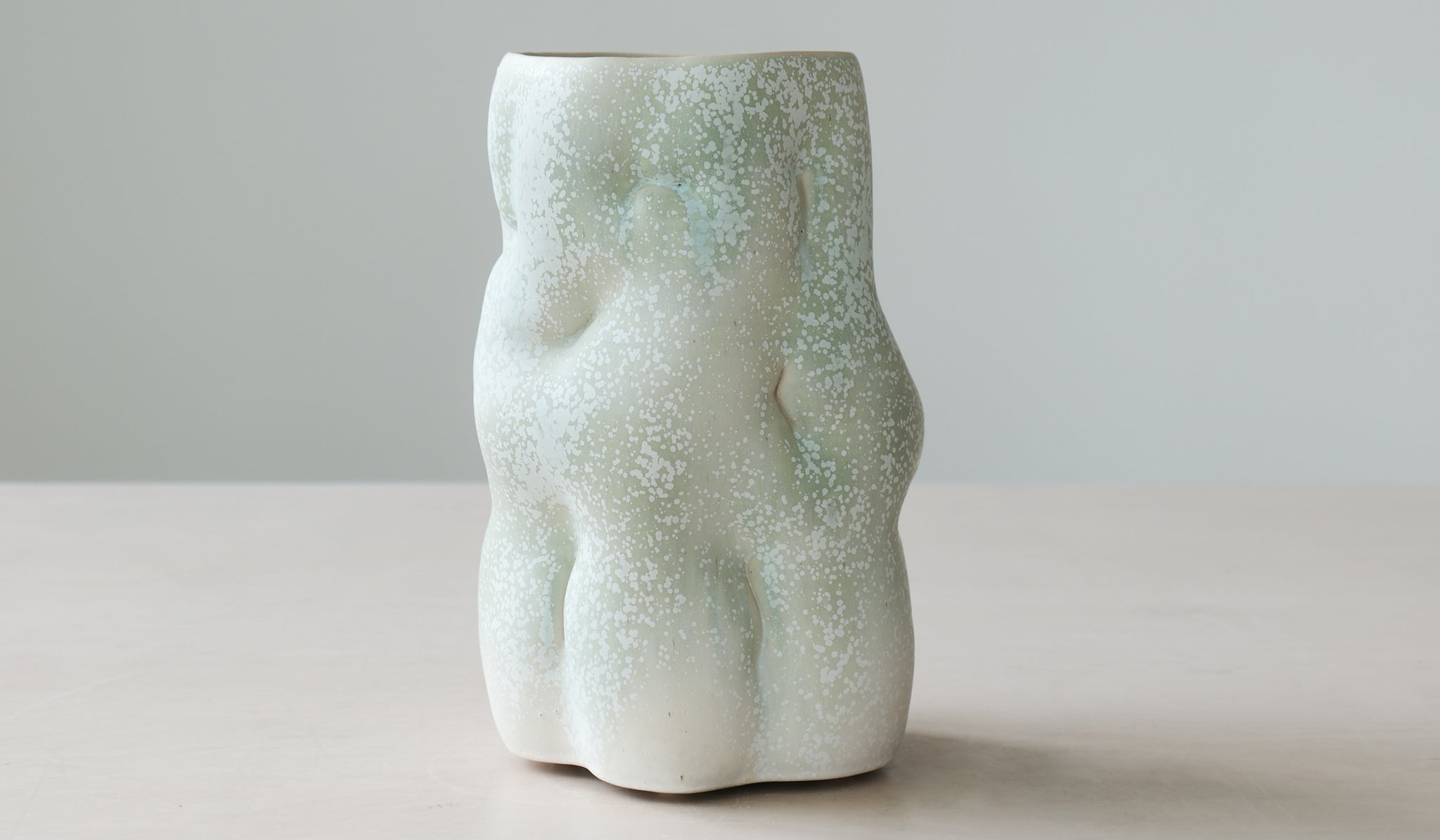 Clair Catillaz Copper Crystal Tall Vessel