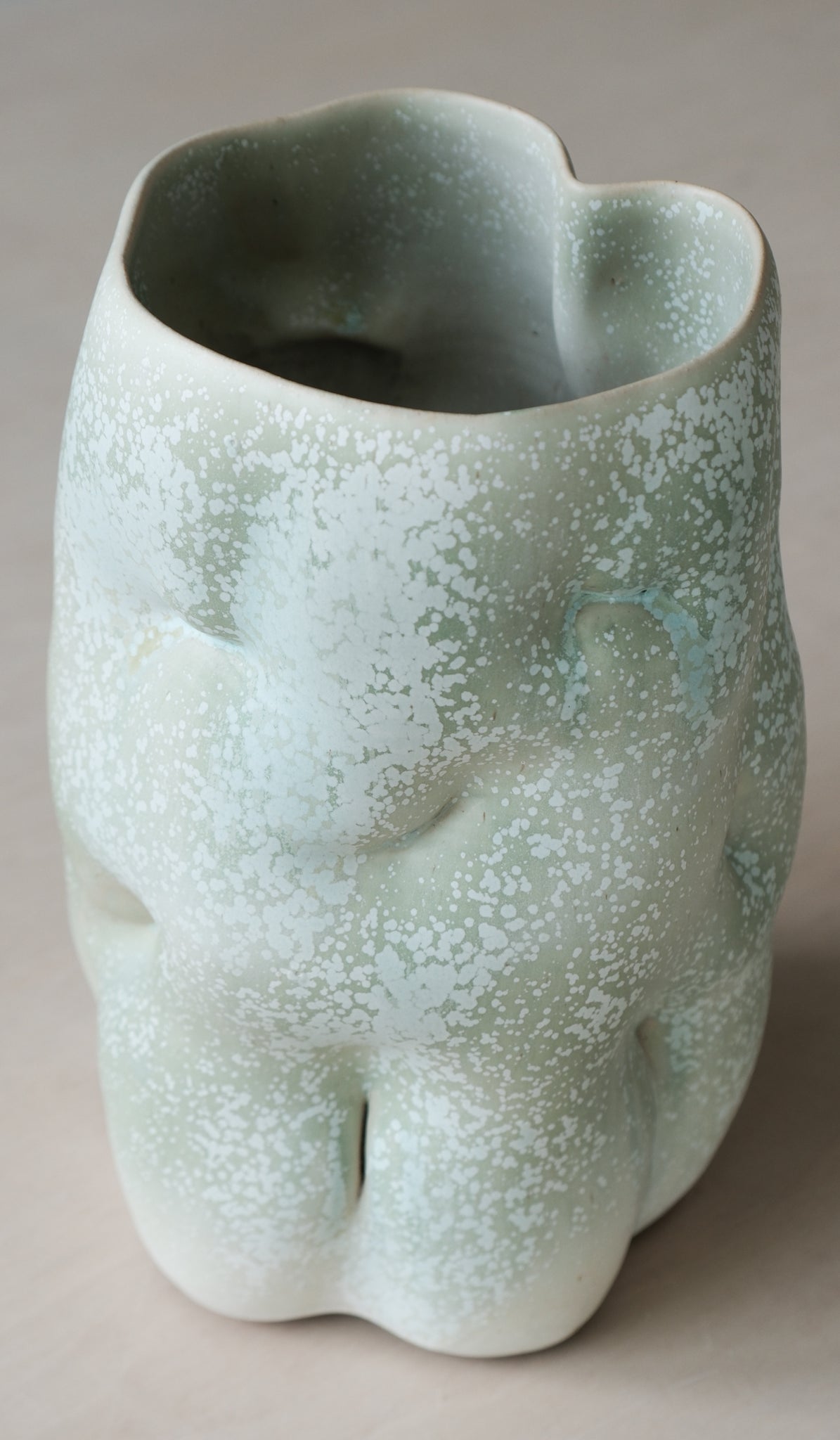 Clair Catillaz Copper Crystal Tall Vessel