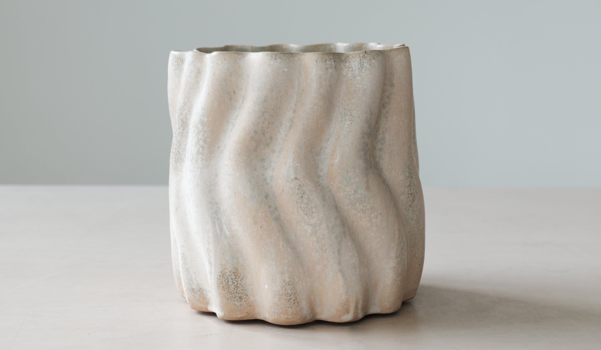 Clair Catillaz Field Ash Matte Ripple Vessel