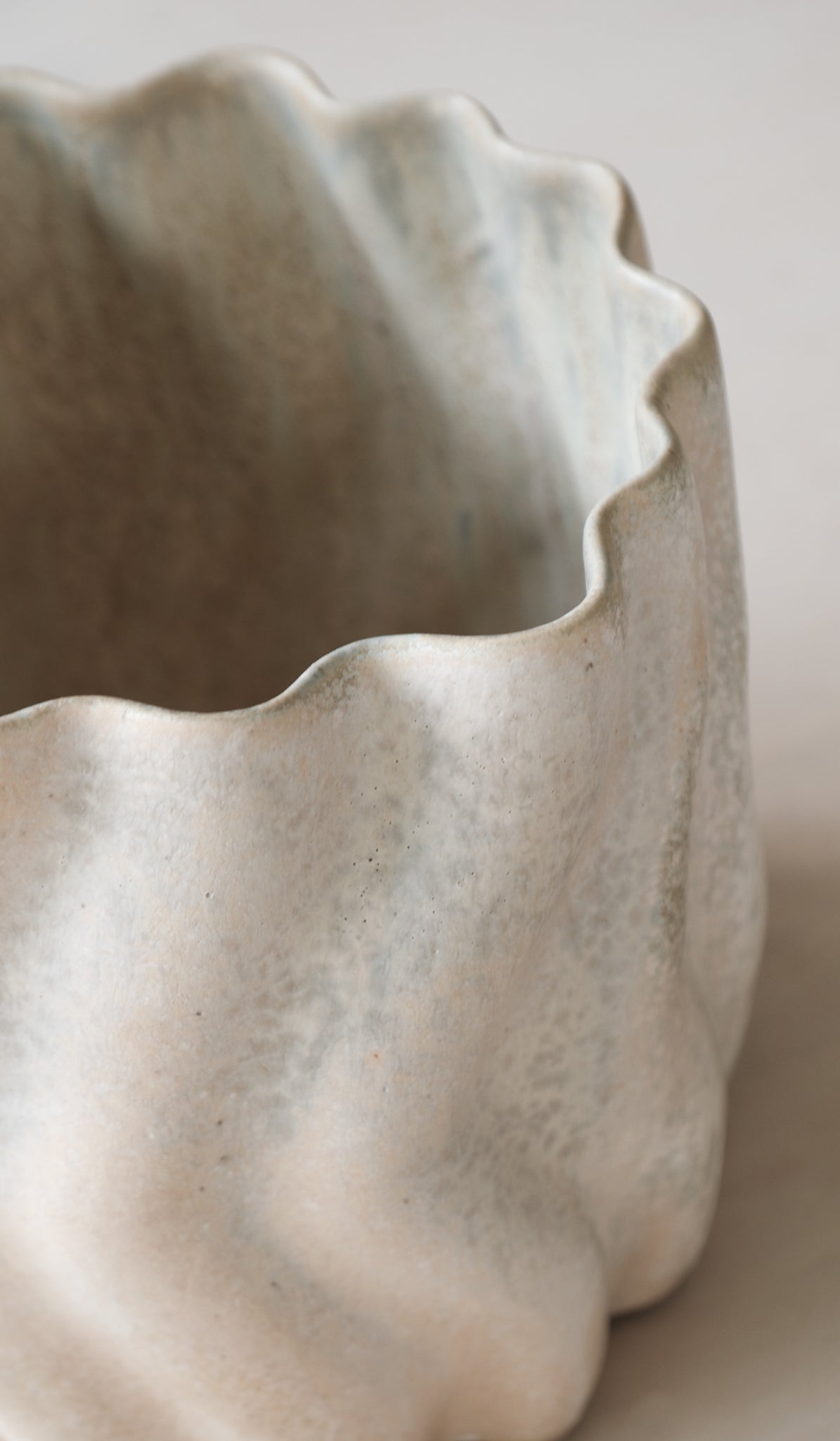 Clair Catillaz Field Ash Matte Ripple Vessel