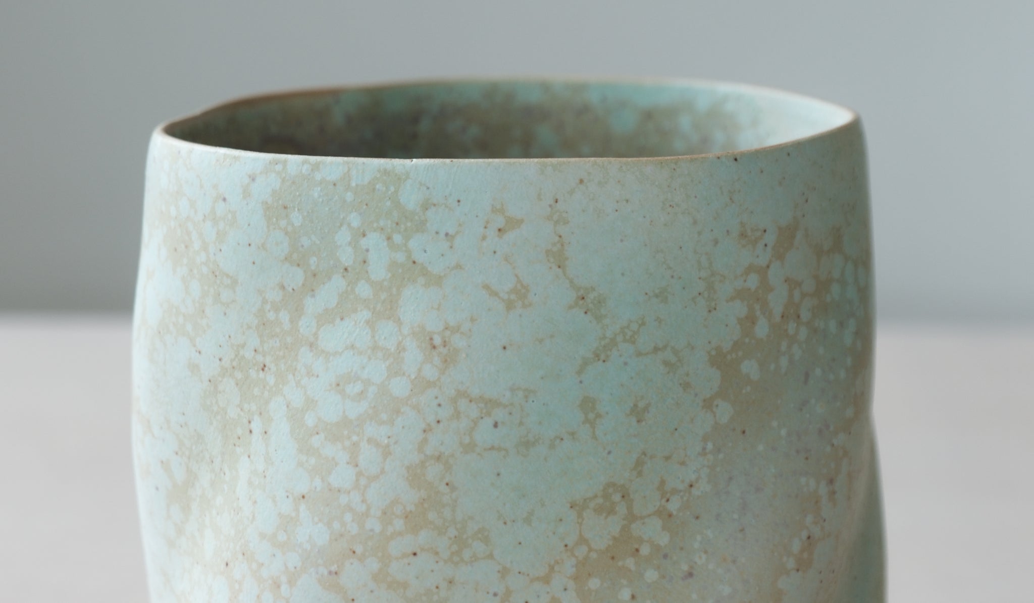 Clair Catillaz Matte Copper Crystal Twist Vessel