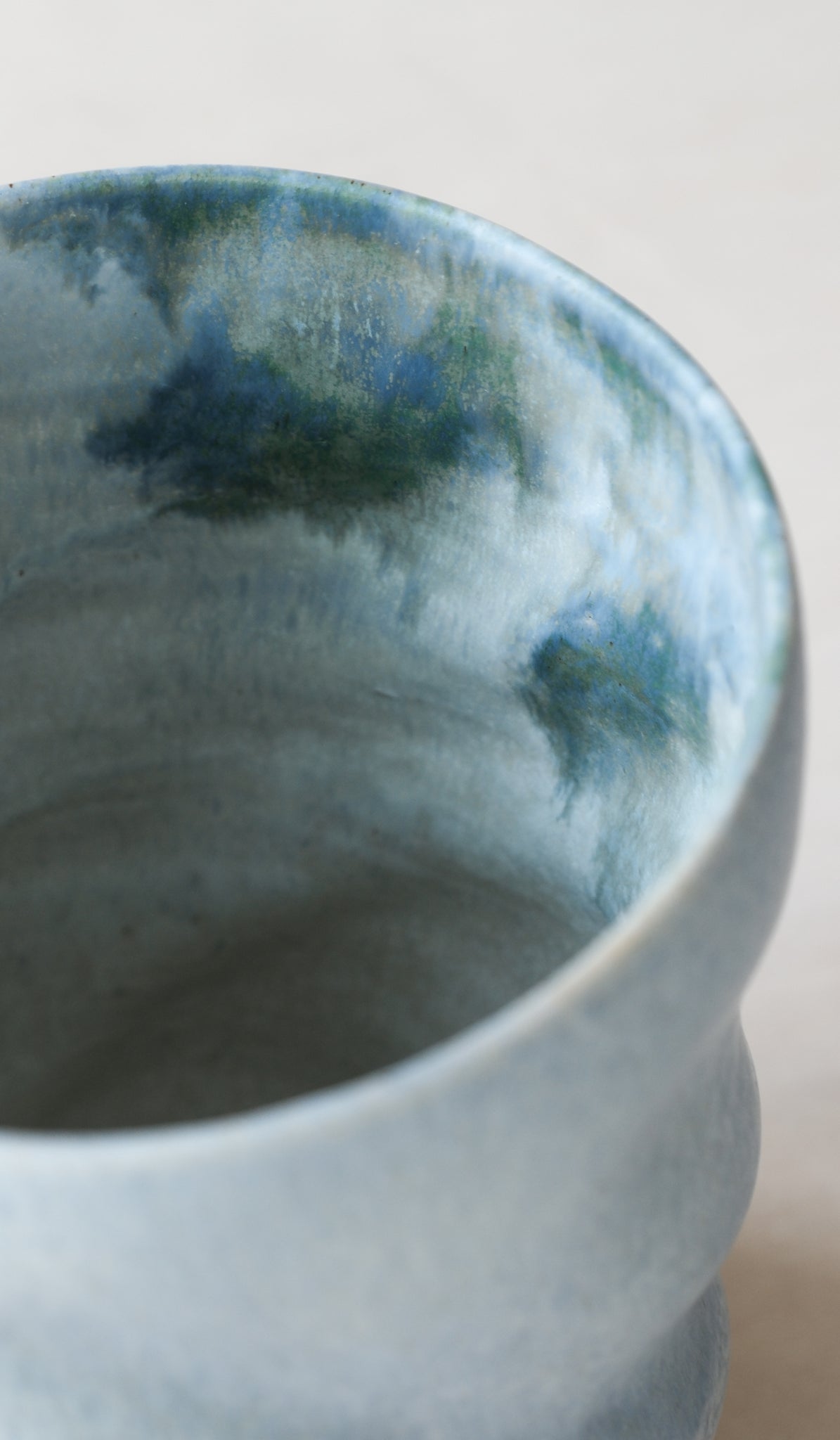 Clair Catillaz Pale Blue Matte Twist Vessel