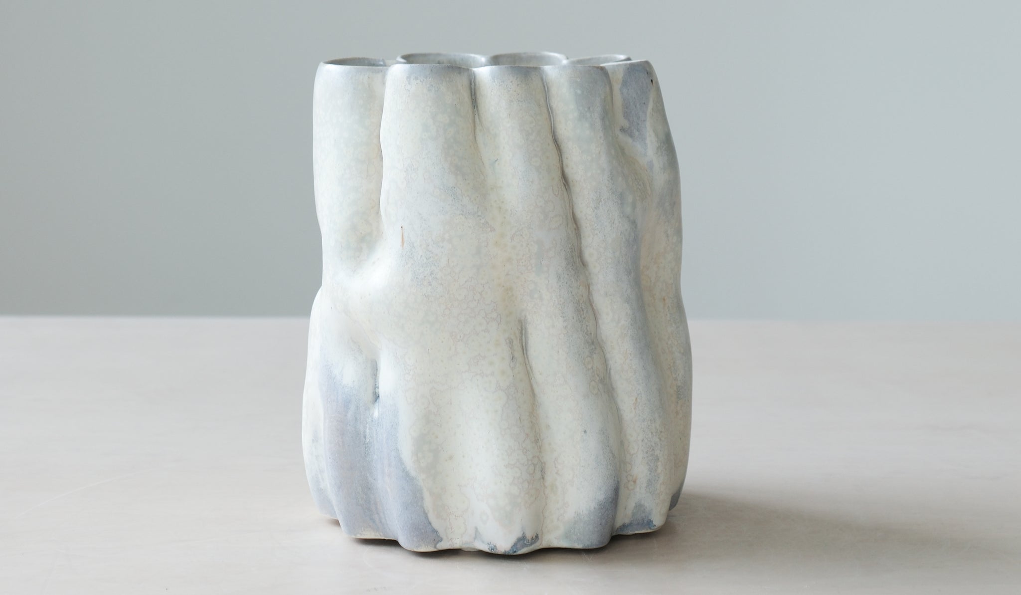 Clair Catillaz Pale Yellow Crystal Vessel