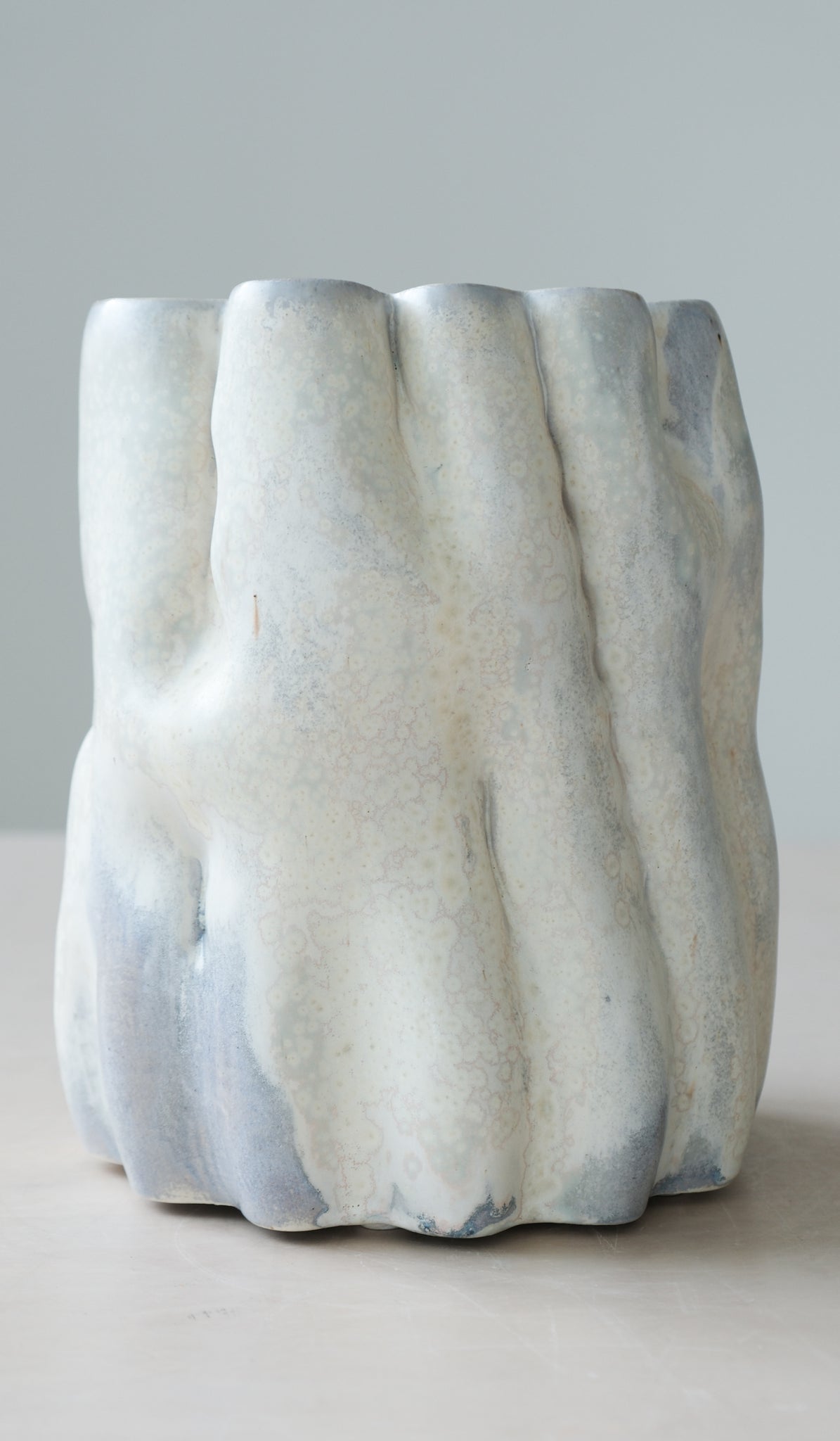 Clair Catillaz Pale Yellow Crystal Vessel