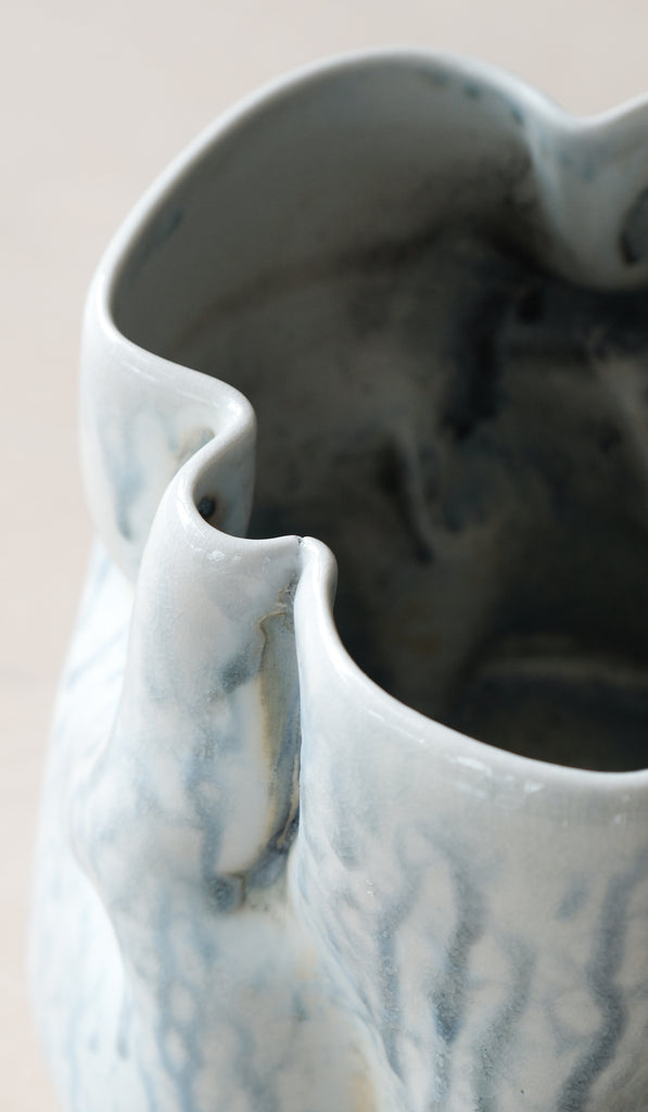 Clair Catillaz Short Blue Ash Drip Vessel