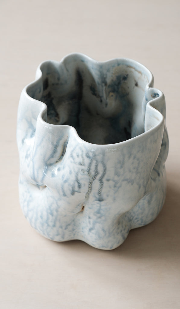 Clair Catillaz Short Blue Ash Drip Vessel