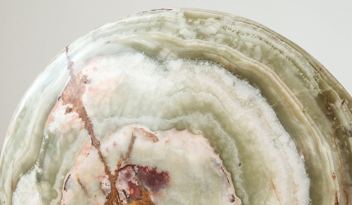 IN STOCK Studio Henry Wilson Bamboo Onyx Surface Sconce Table Lamp - Spartan Shop