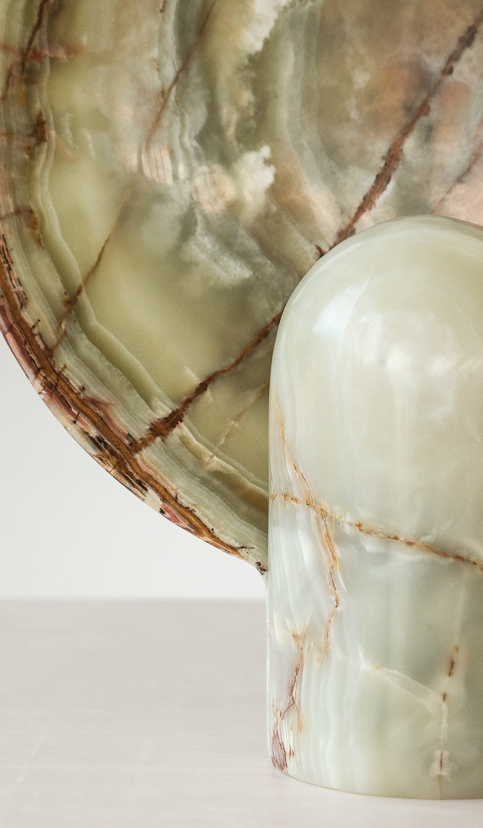 IN STOCK Studio Henry Wilson Bamboo Onyx Surface Sconce Table Lamp - Spartan Shop