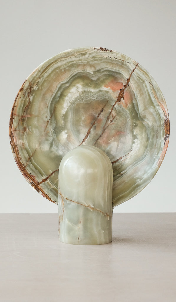 IN STOCK Studio Henry Wilson Bamboo Onyx Surface Sconce Table Lamp - Spartan Shop