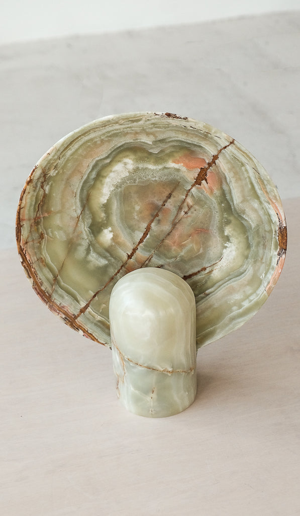 IN STOCK Studio Henry Wilson Bamboo Onyx Surface Sconce Table Lamp - Spartan Shop