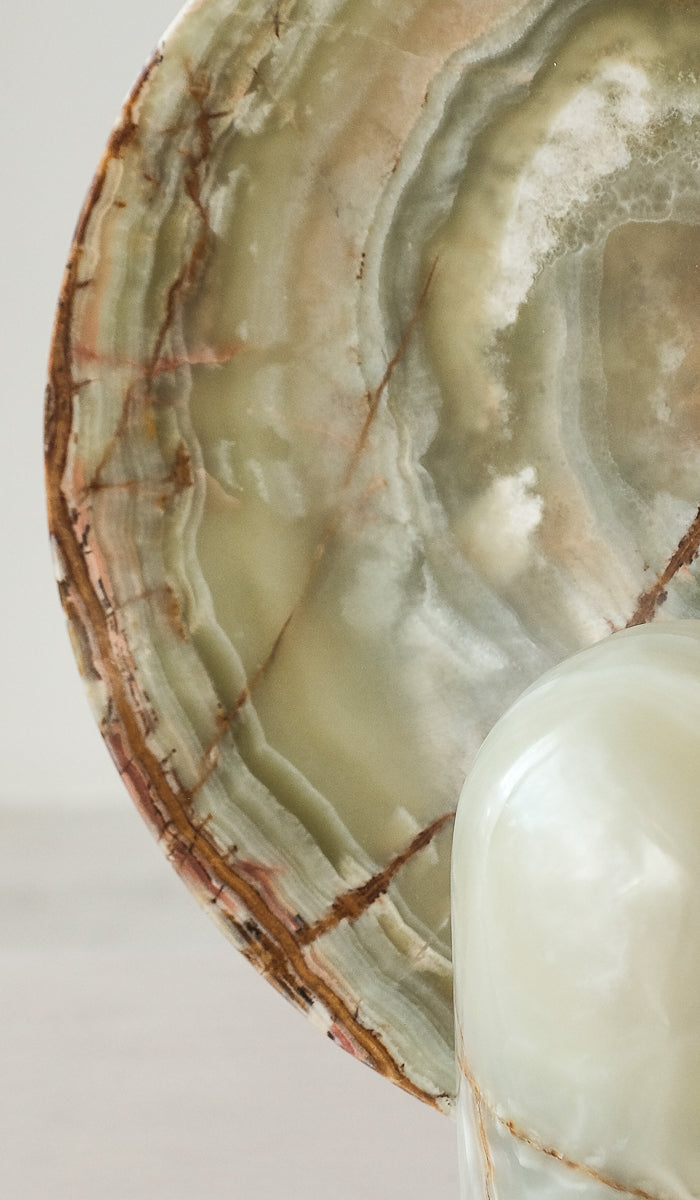 IN STOCK Studio Henry Wilson Bamboo Onyx Surface Sconce Table Lamp - Spartan Shop