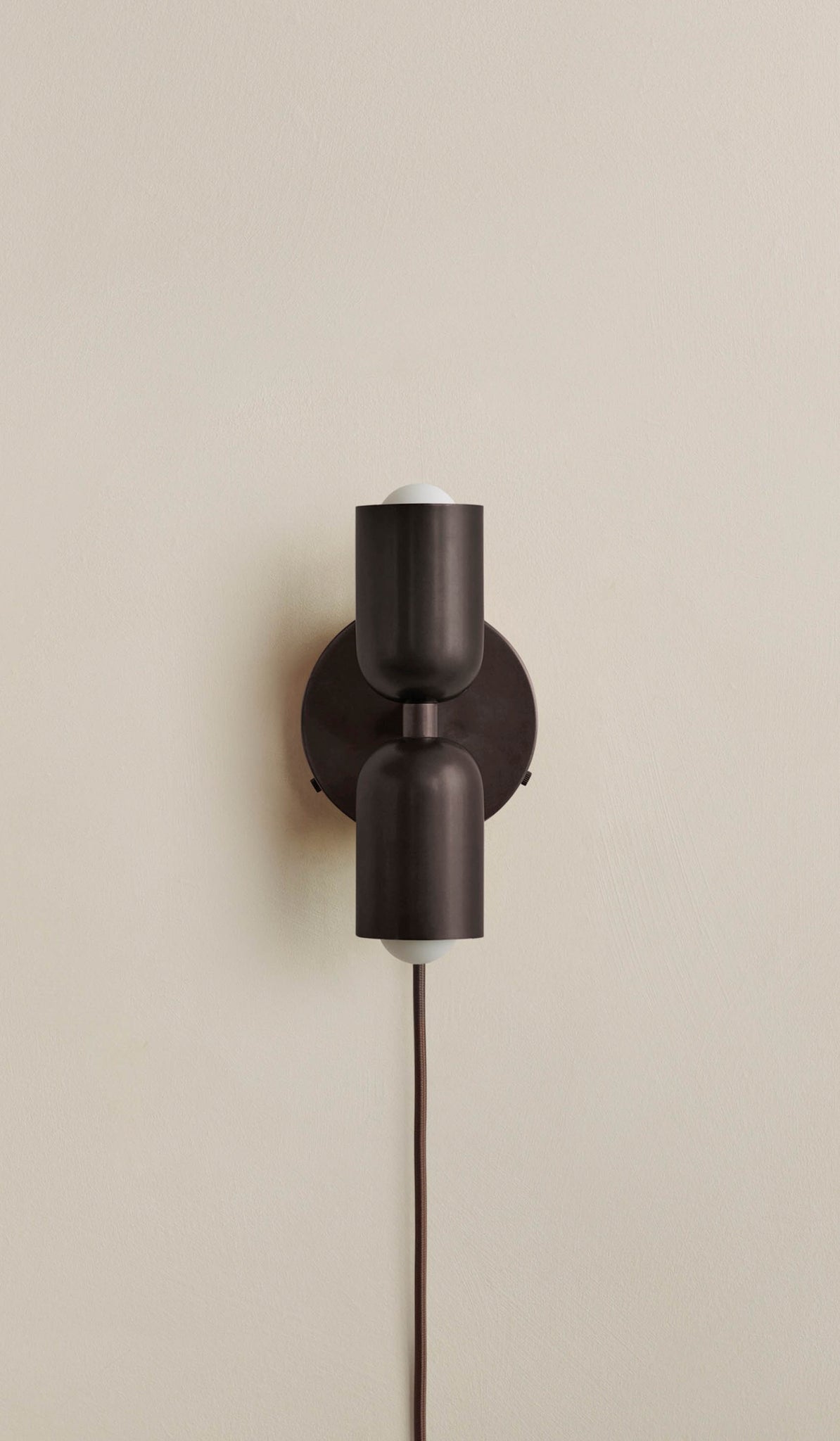 In Common With Brass Up Down Sconce - Plug In