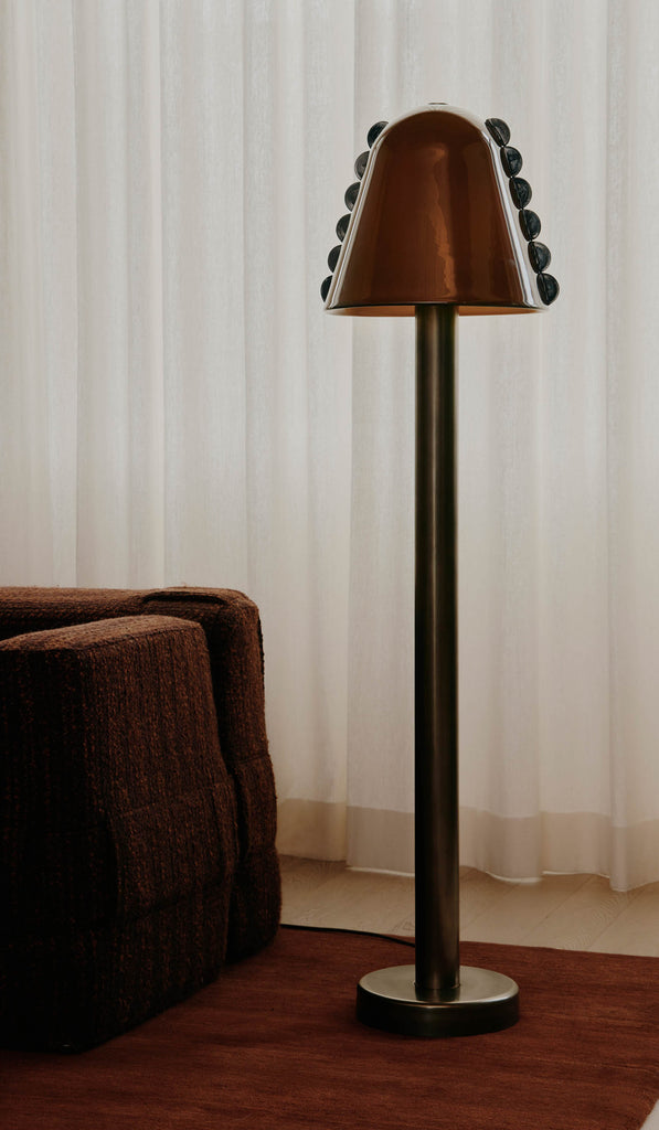In Common With Blown Glass Calla Floor Lamp