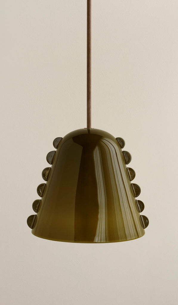 In Common With Large Blown Glass Calla Pendant