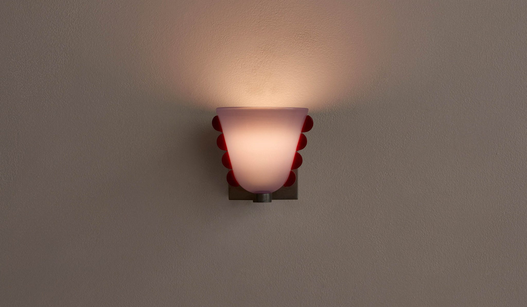In Common With Small Blown Glass Calla Sconce