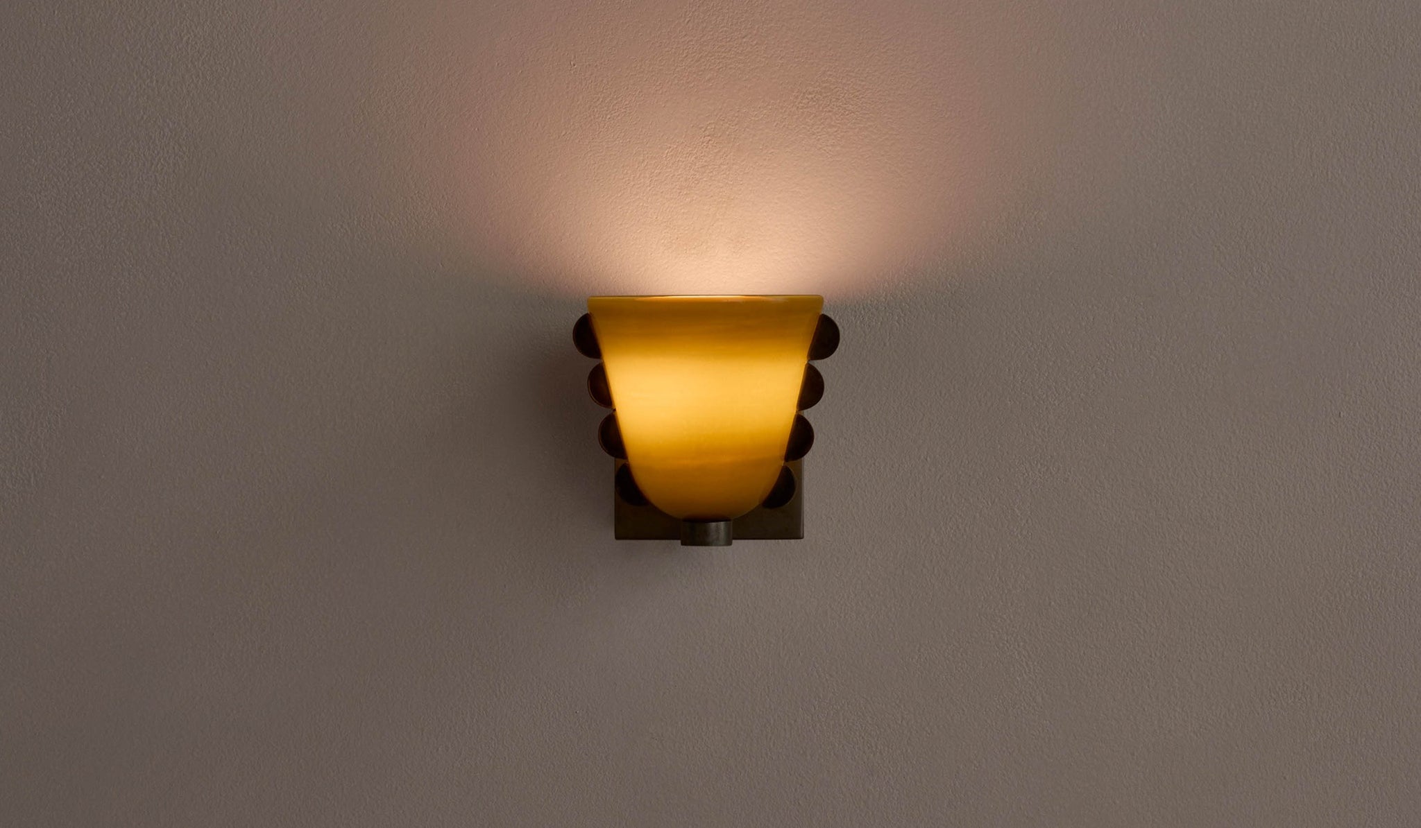 In Common With Small Blown Glass Calla Sconce