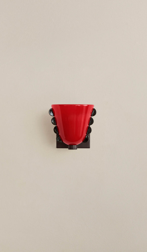 In Common With Small Blown Glass Calla Sconce