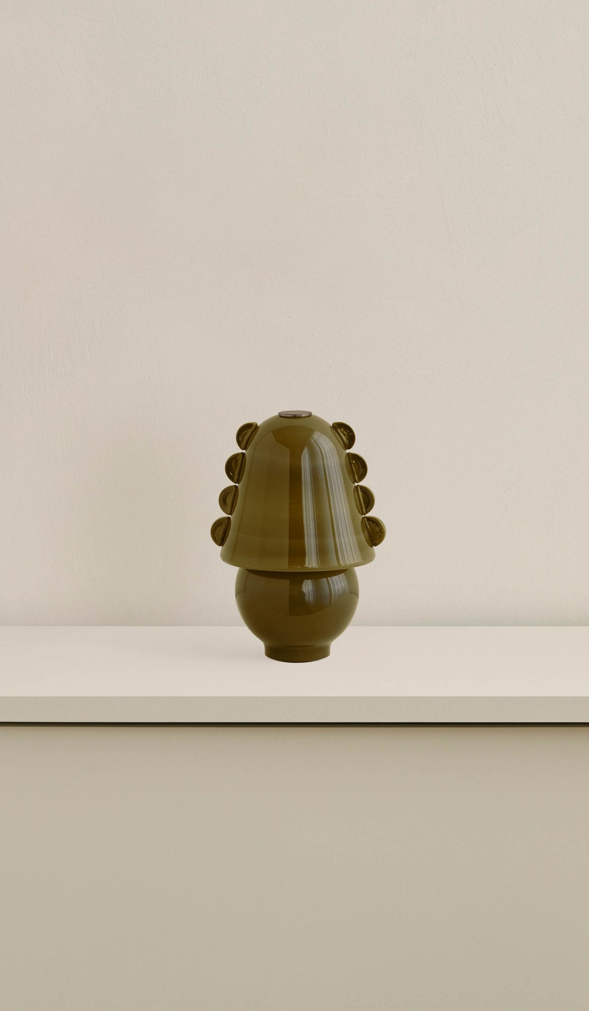 In Common With Small Blown Glass Calla Table Lamp