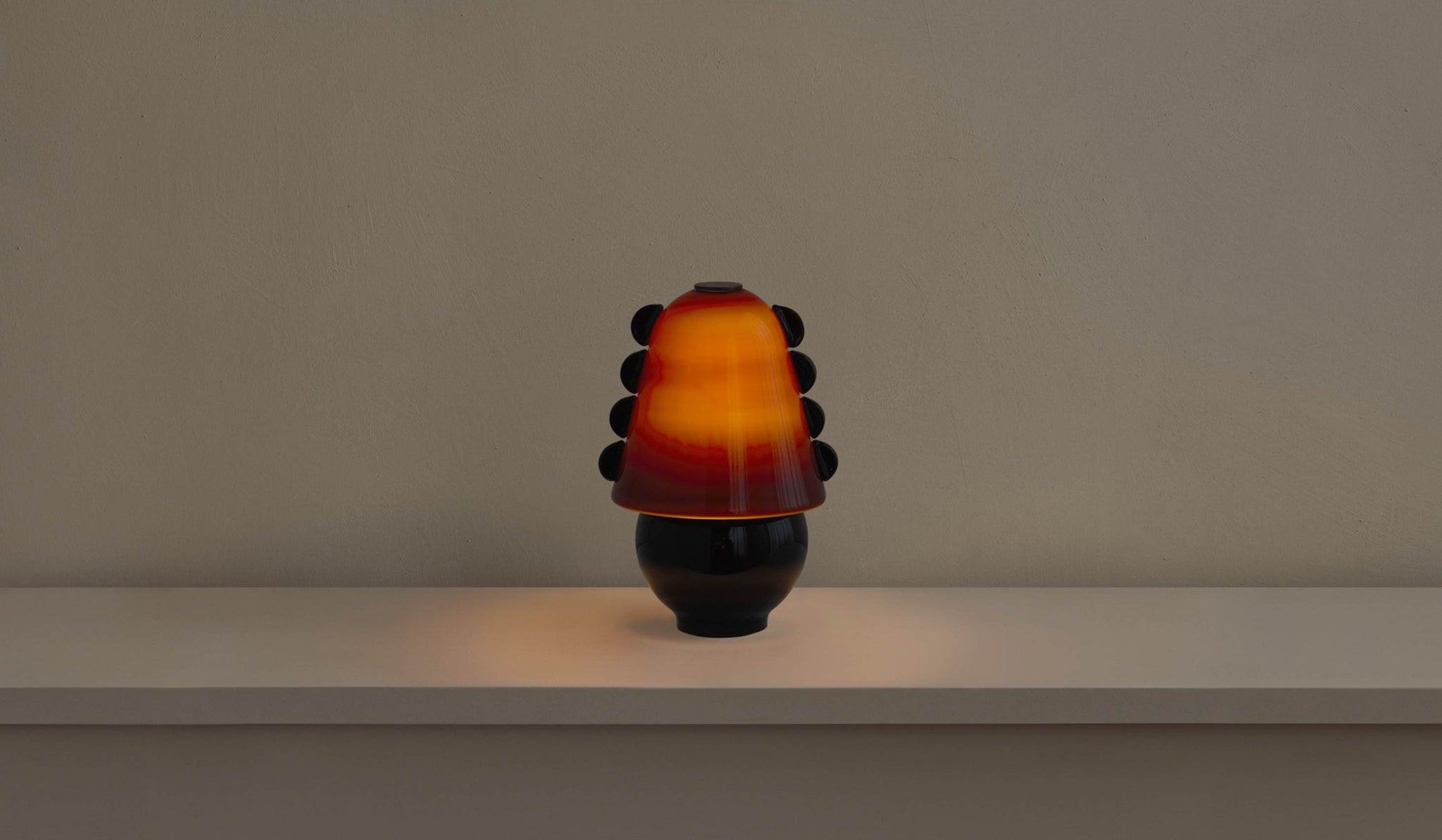 In Common With Small Blown Glass Calla Table Lamp