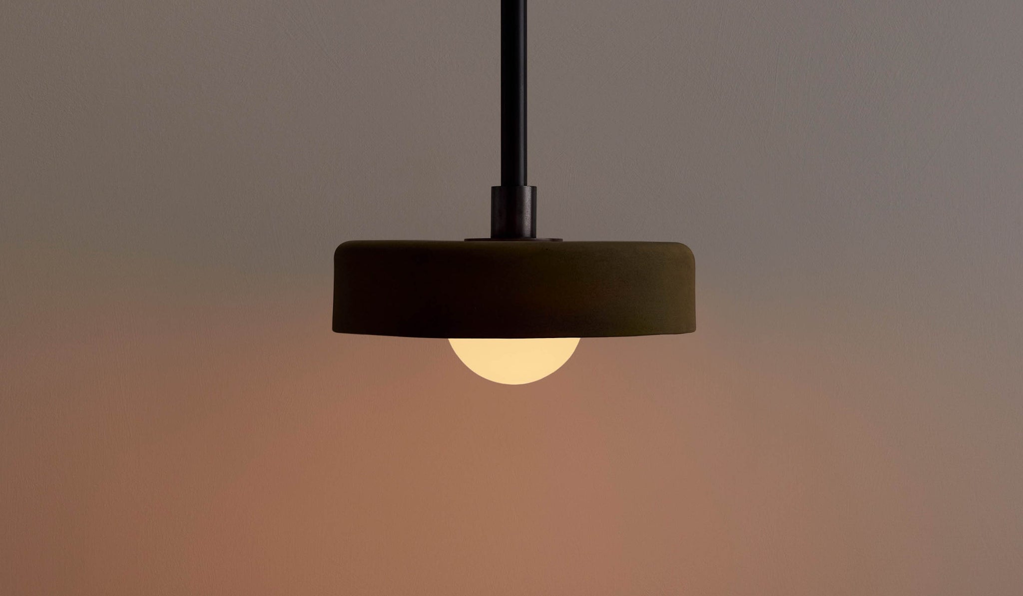 In Common With Green Ceramic Disc Pendant