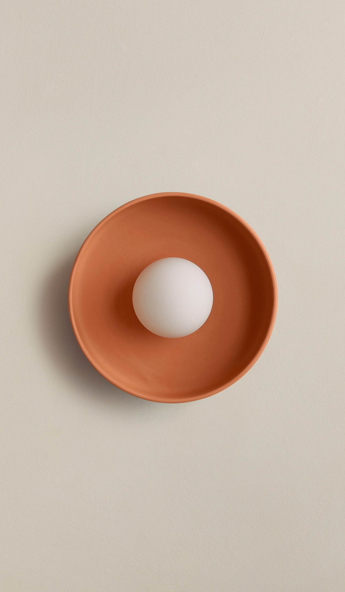 In Common With Terracotta Ceramic Disc Surface Mount