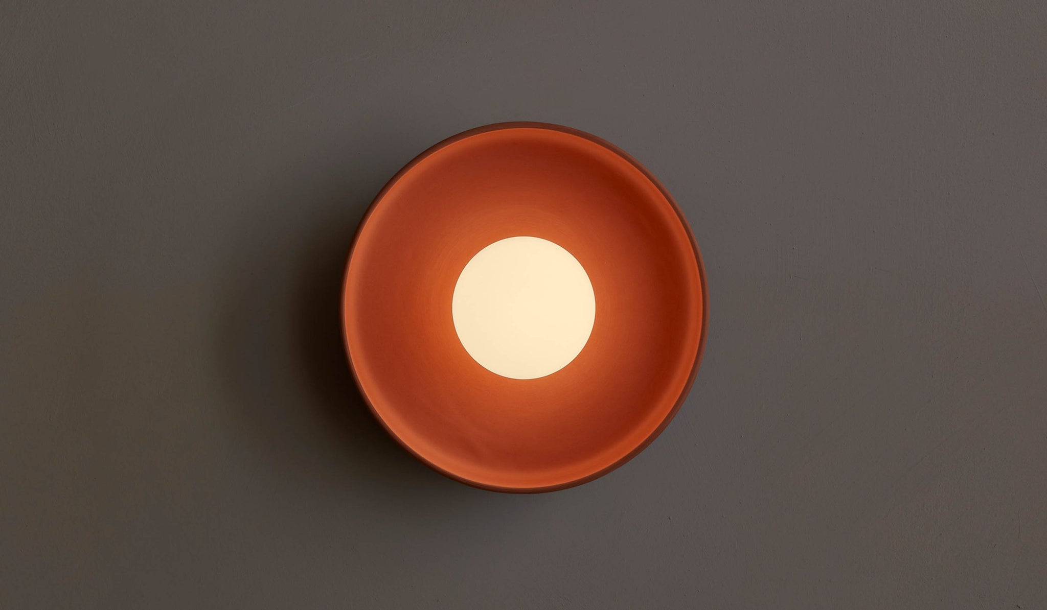 In Common With Terracotta Ceramic Disc Surface Mount