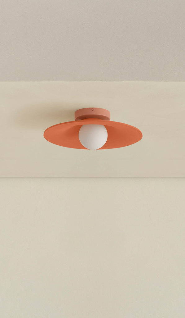 In Common With Ceramic Shade Orb Surface Mount - Spartan Shop