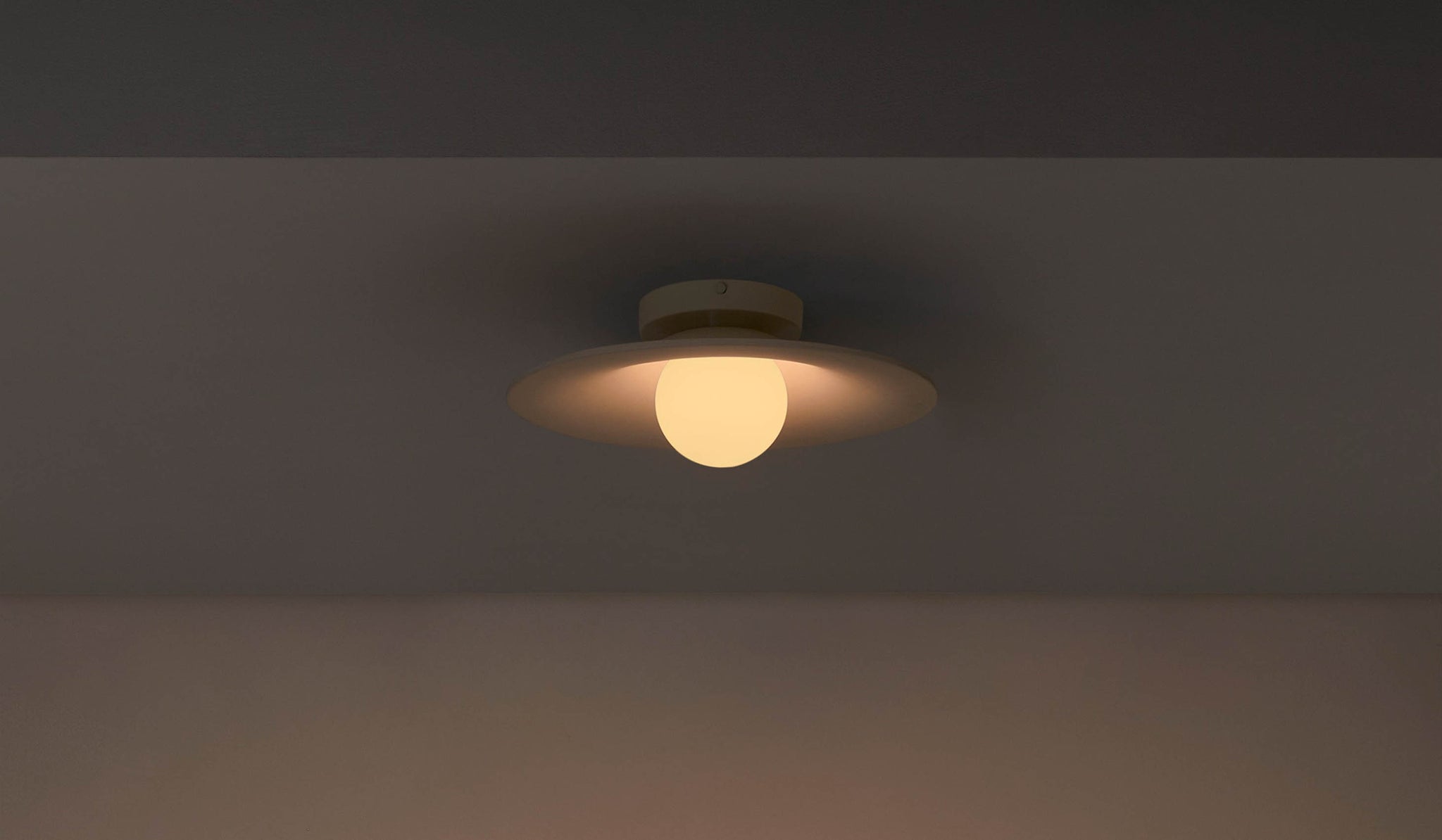 In Common With Ceramic Shade Orb Surface Mount - Spartan Shop