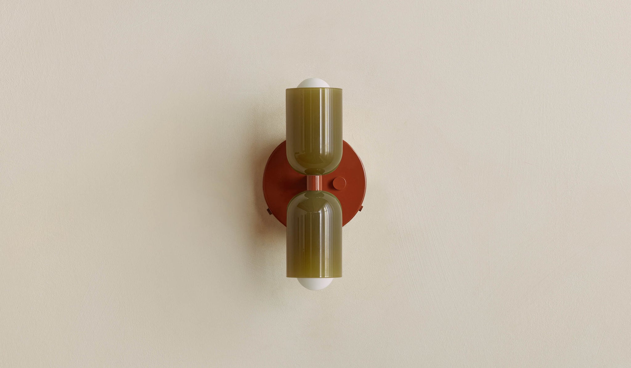 In Common With Pistachio Glass Up Down Sconce