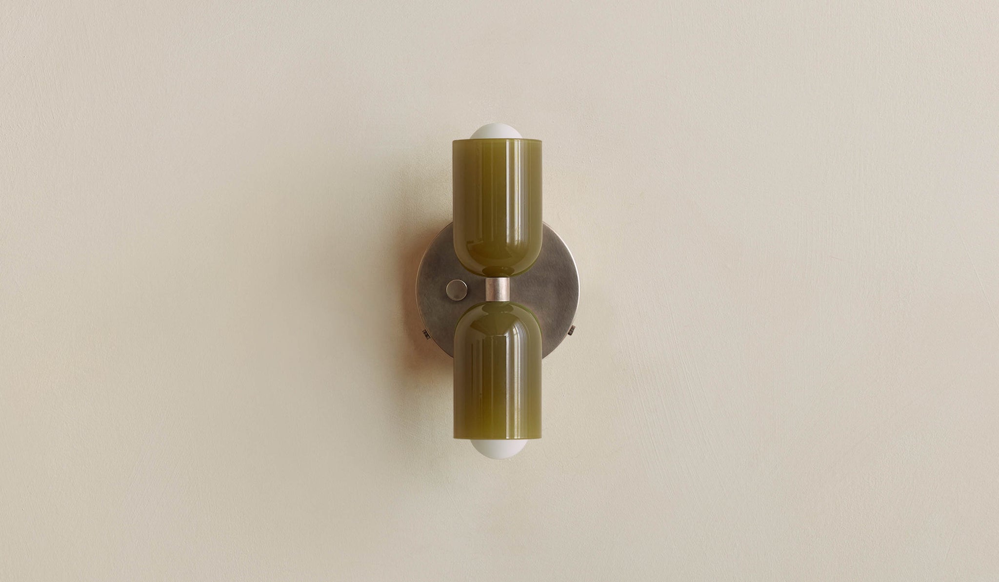In Common With Pistachio Glass Up Down Sconce