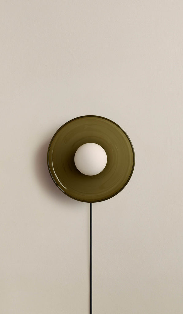 In Common With Pistachio Glass Disc Surface Mount