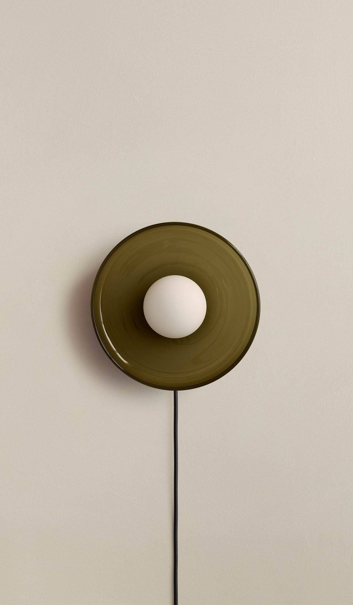 In Common With Pistachio Glass Disc Surface Mount