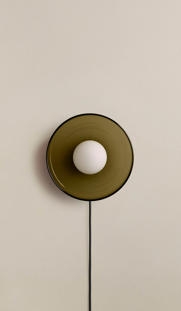 In Common With Pistachio Glass Disc Surface Mount with Pistachio Rim