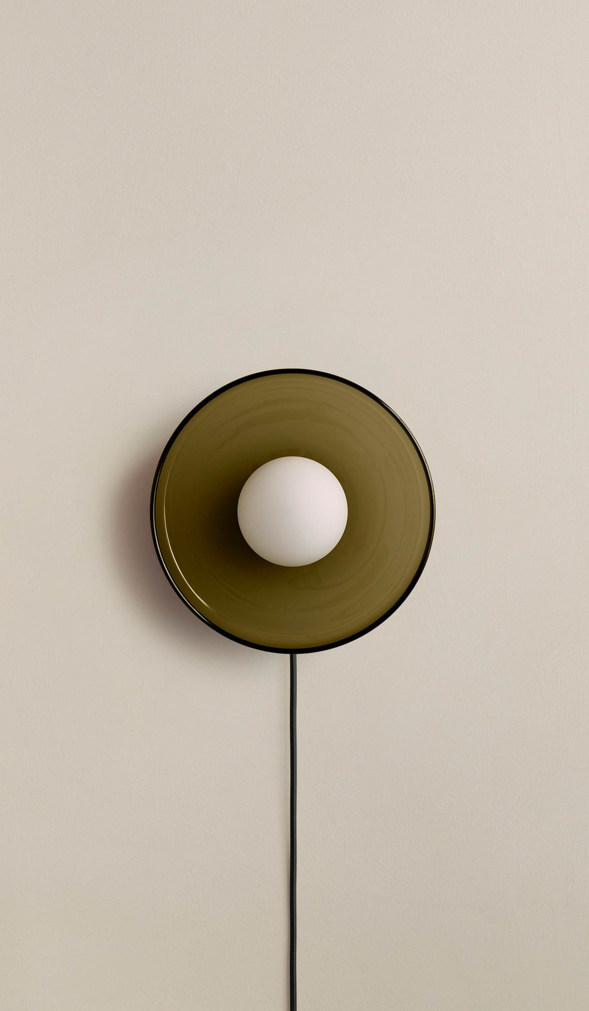 In Common With Pistachio Glass Disc Surface Mount with Pistachio Rim