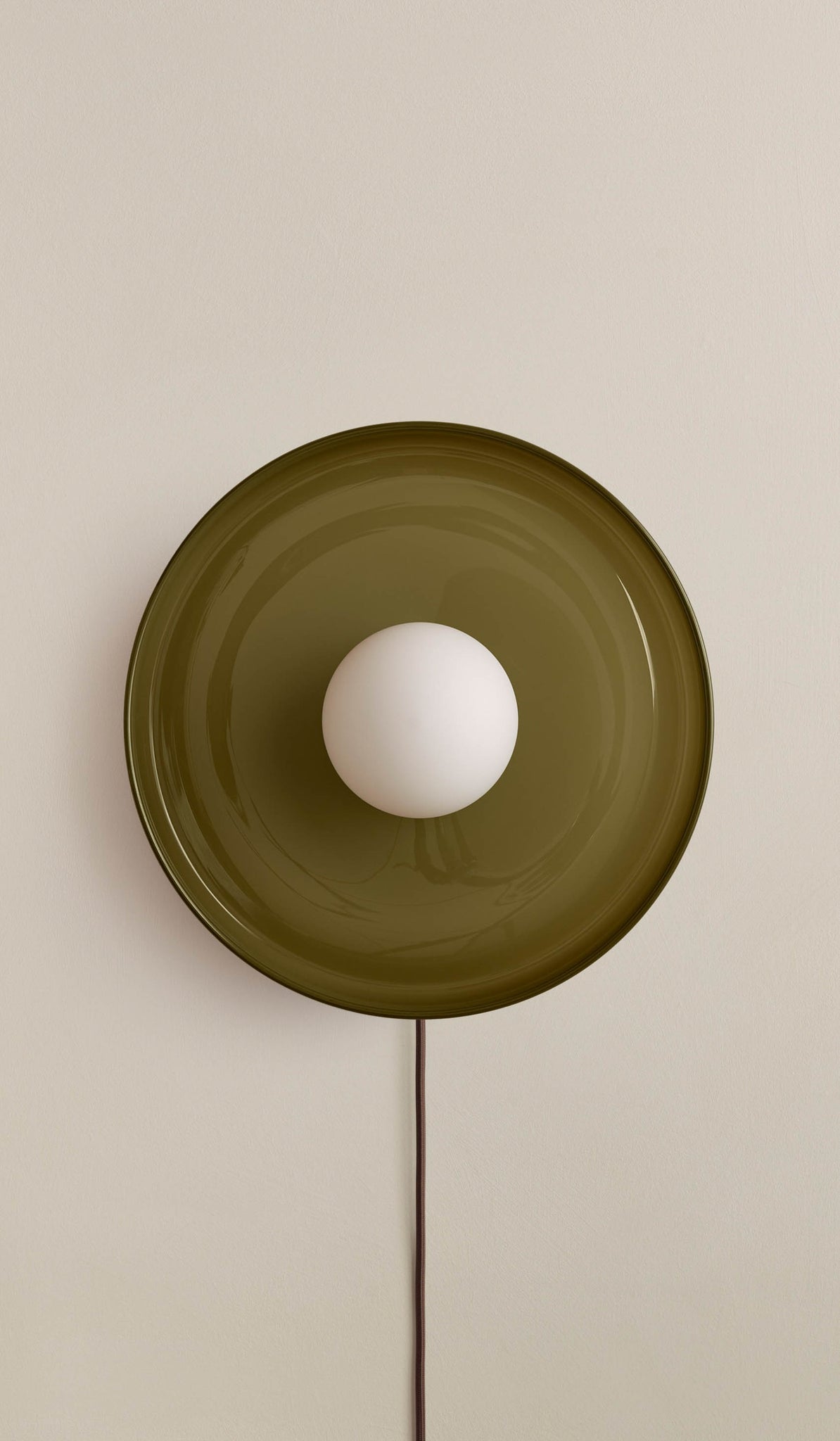 In Common With Pistachio Glass Disc Surface Mount