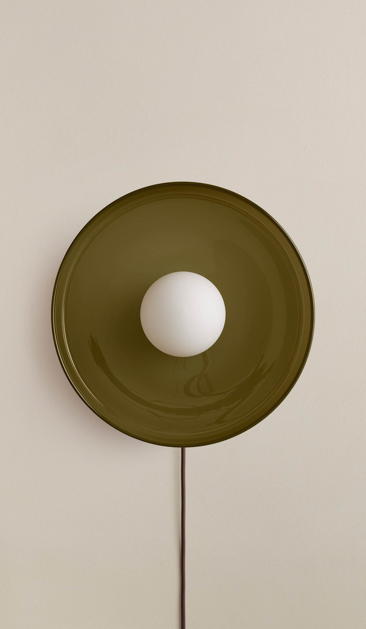 In Common With Pistachio Glass Disc Surface Mount with Pistachio Rim