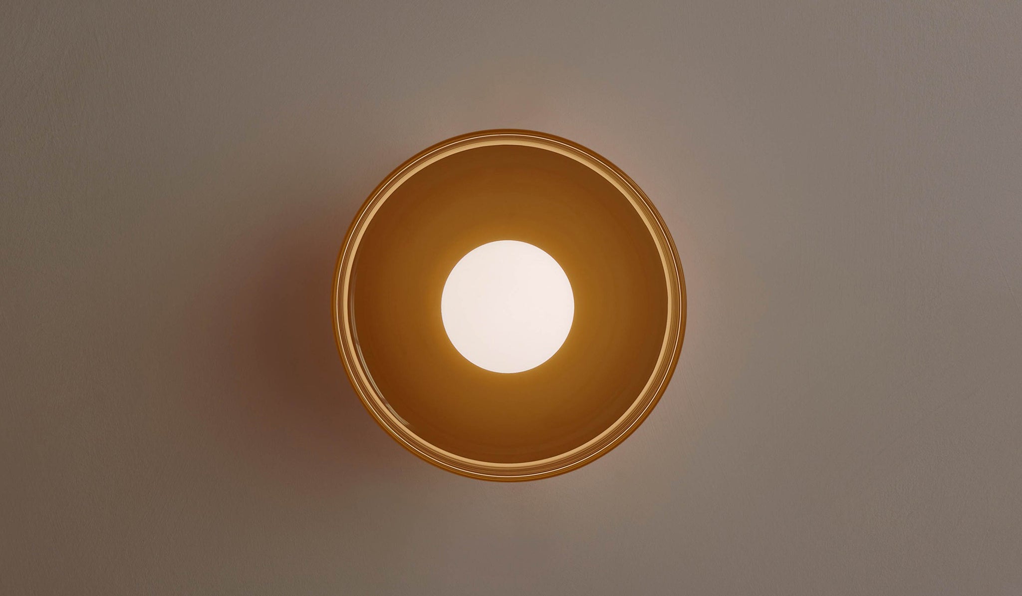 In Common With Pistachio Glass Disc Surface Mount