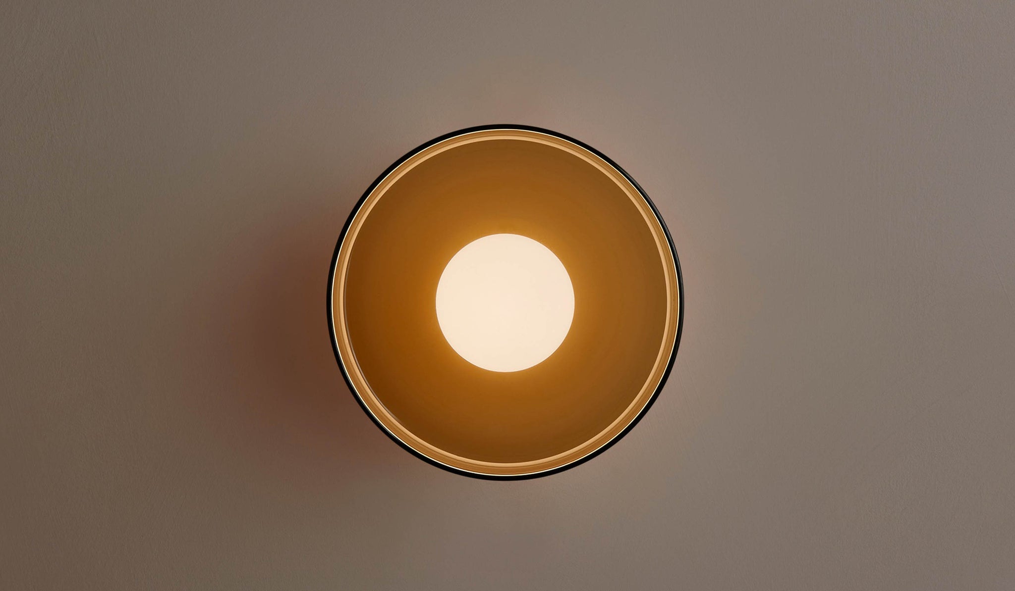 In Common With Pistachio Glass Disc Surface Mount with Pistachio Rim