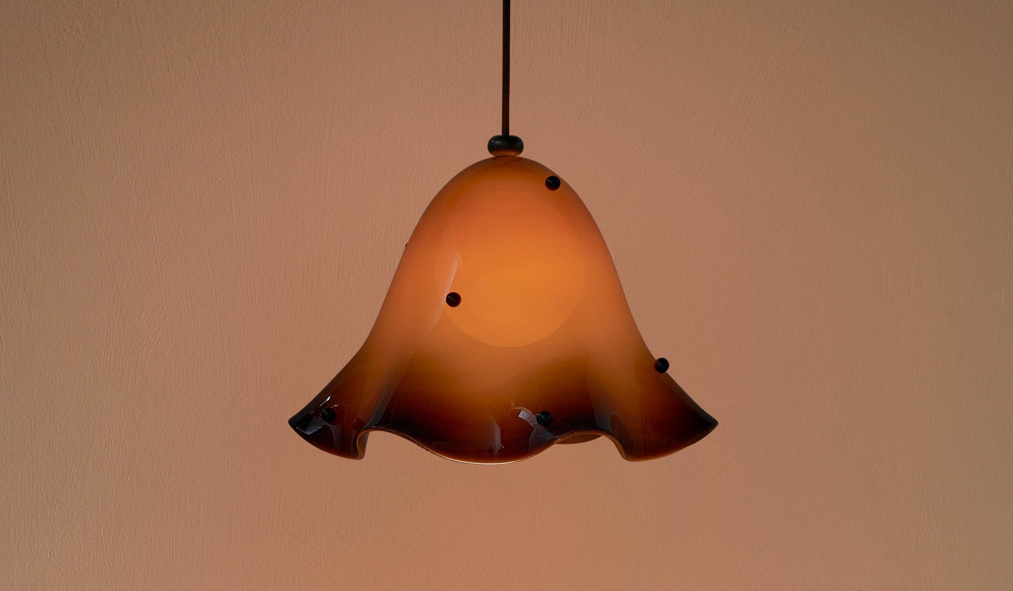 In Common With Blown Glass Fazzo Pendant with Dots