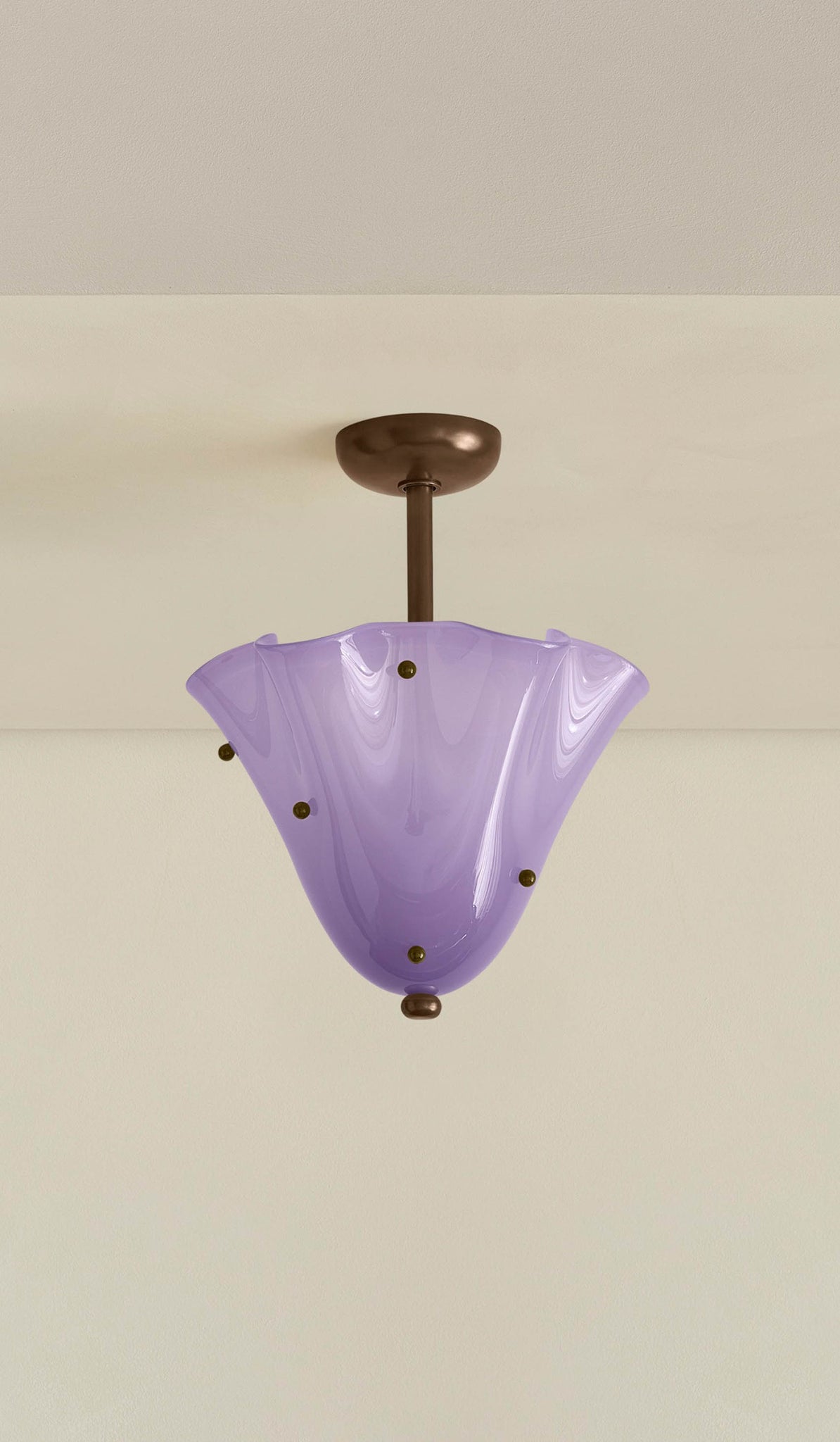 In Common With Blown Glass Fazzo Surface Mount with Dots