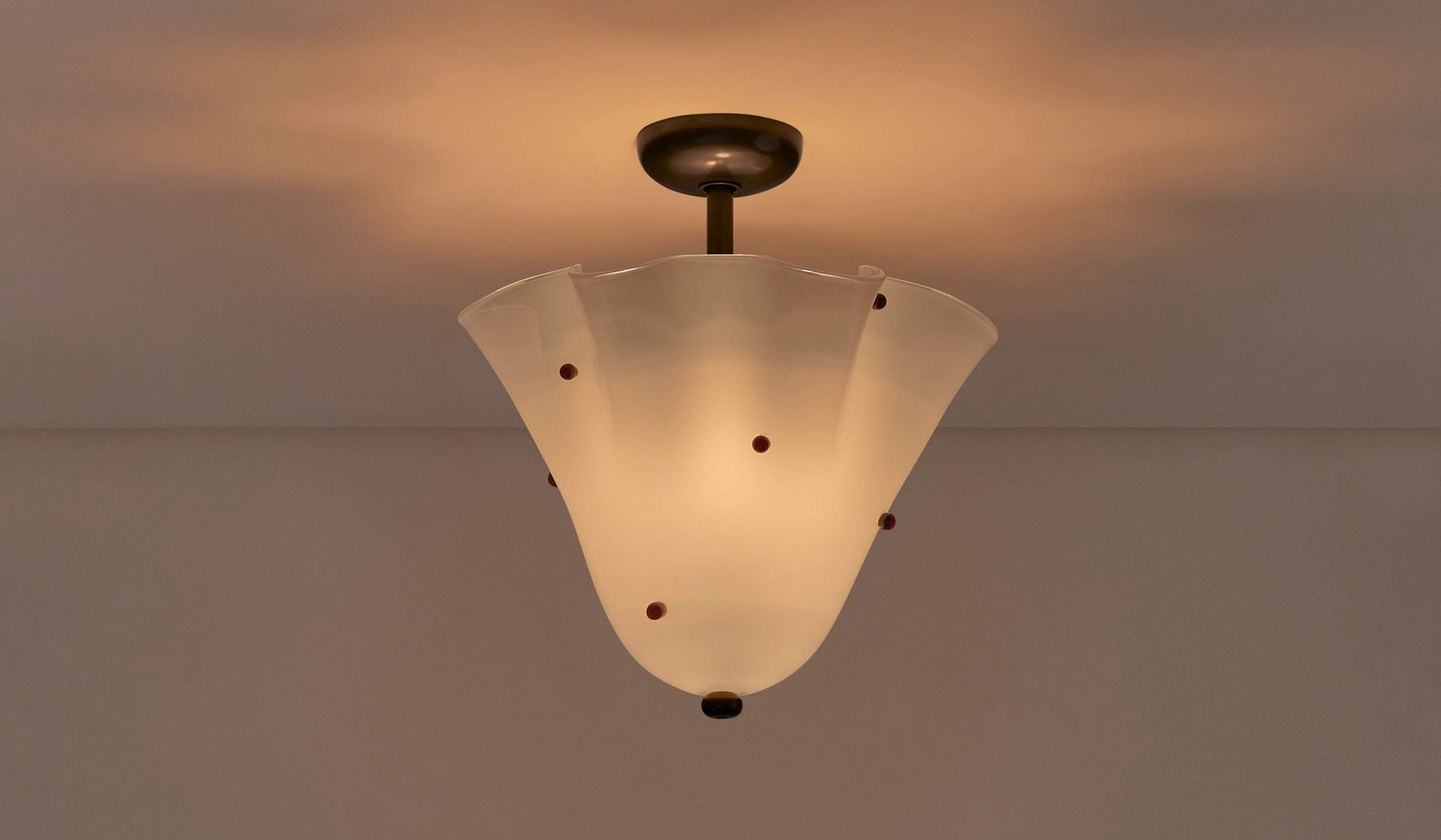 In Common With Blown Glass Fazzo Surface Mount with Dots