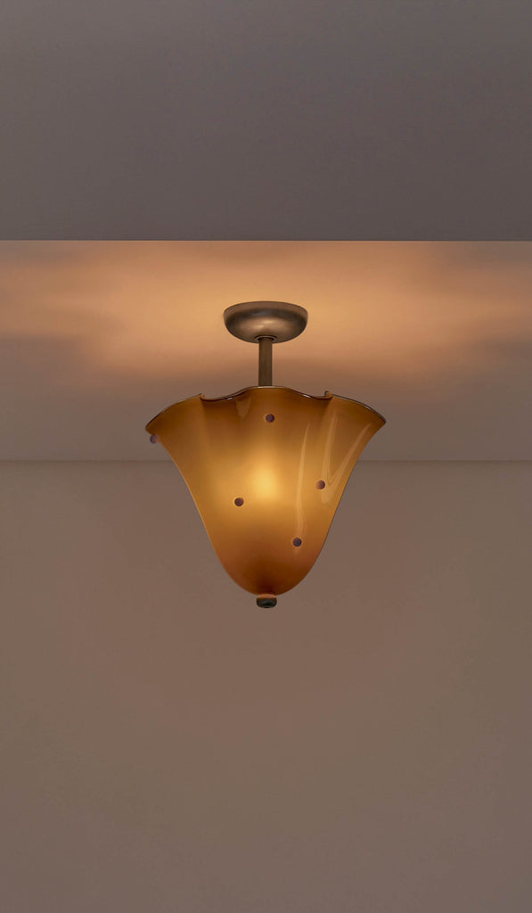 In Common With Blown Glass Fazzo Surface Mount with Dots