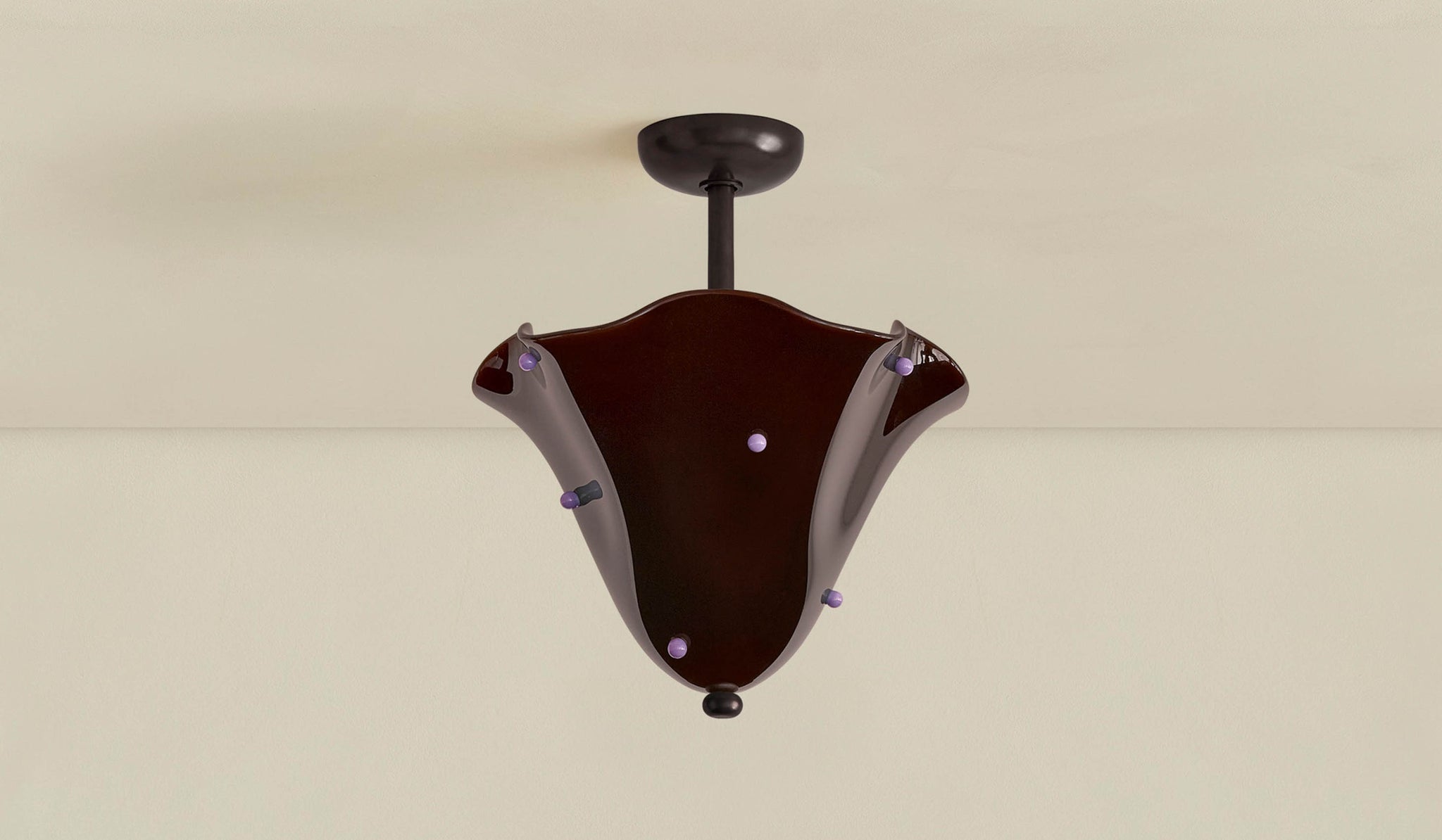 In Common With Blown Glass Fazzo Surface Mount with Dots