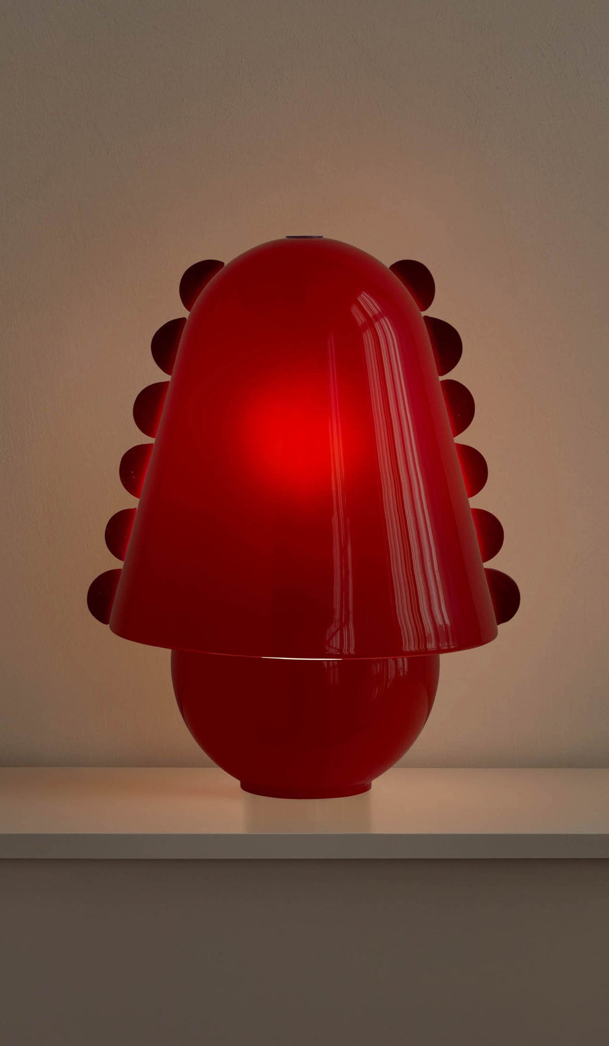 In Common With Large Blown Glass Calla Table Lamp