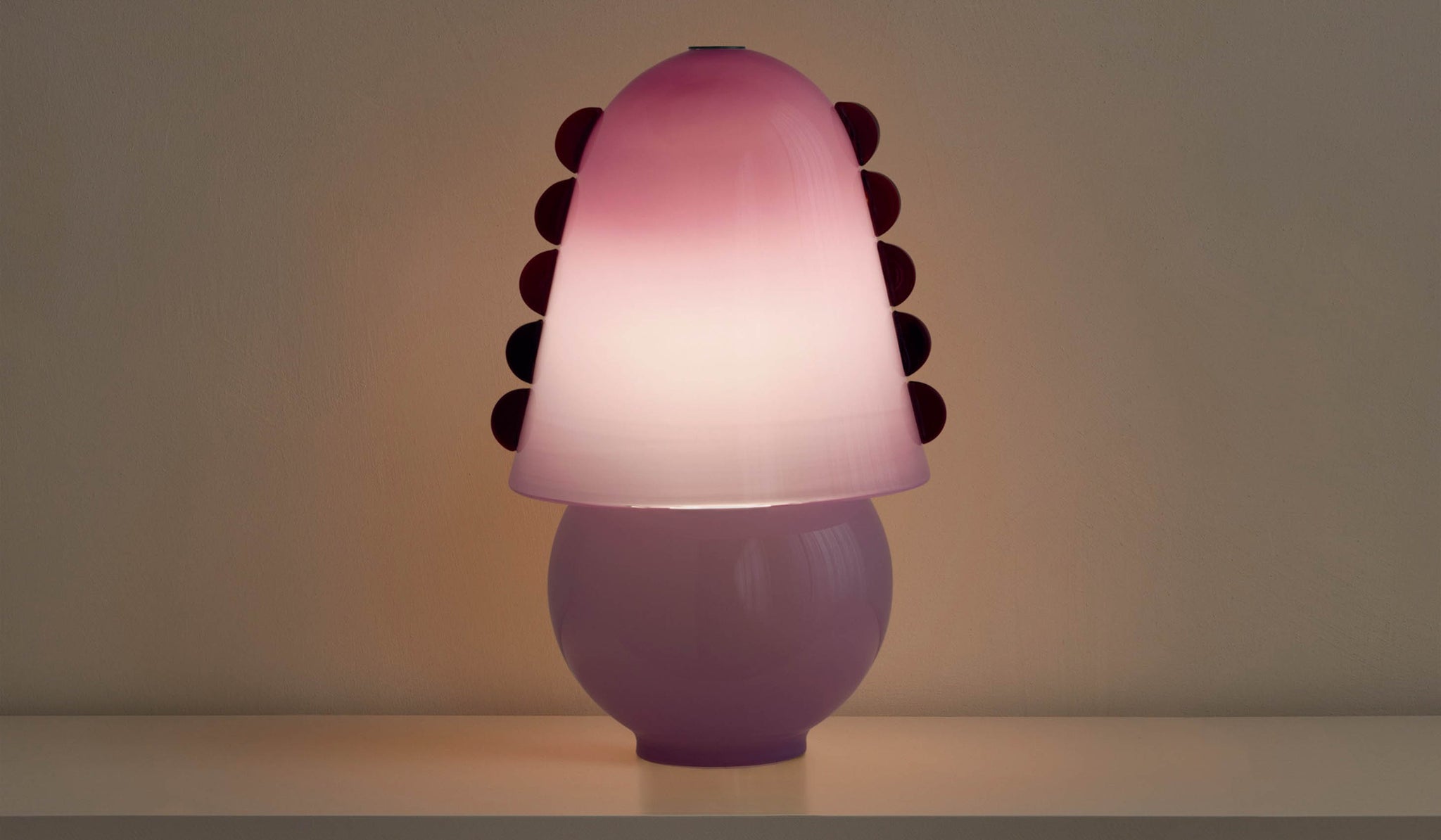In Common With Medium Blown Glass Calla Table Lamp