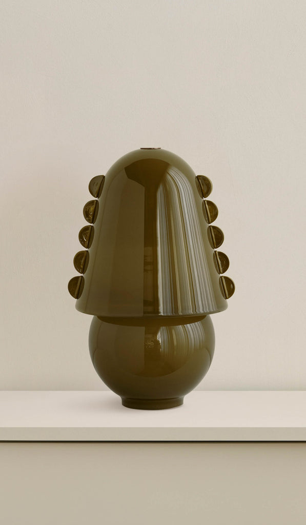 In Common With Medium Blown Glass Calla Table Lamp