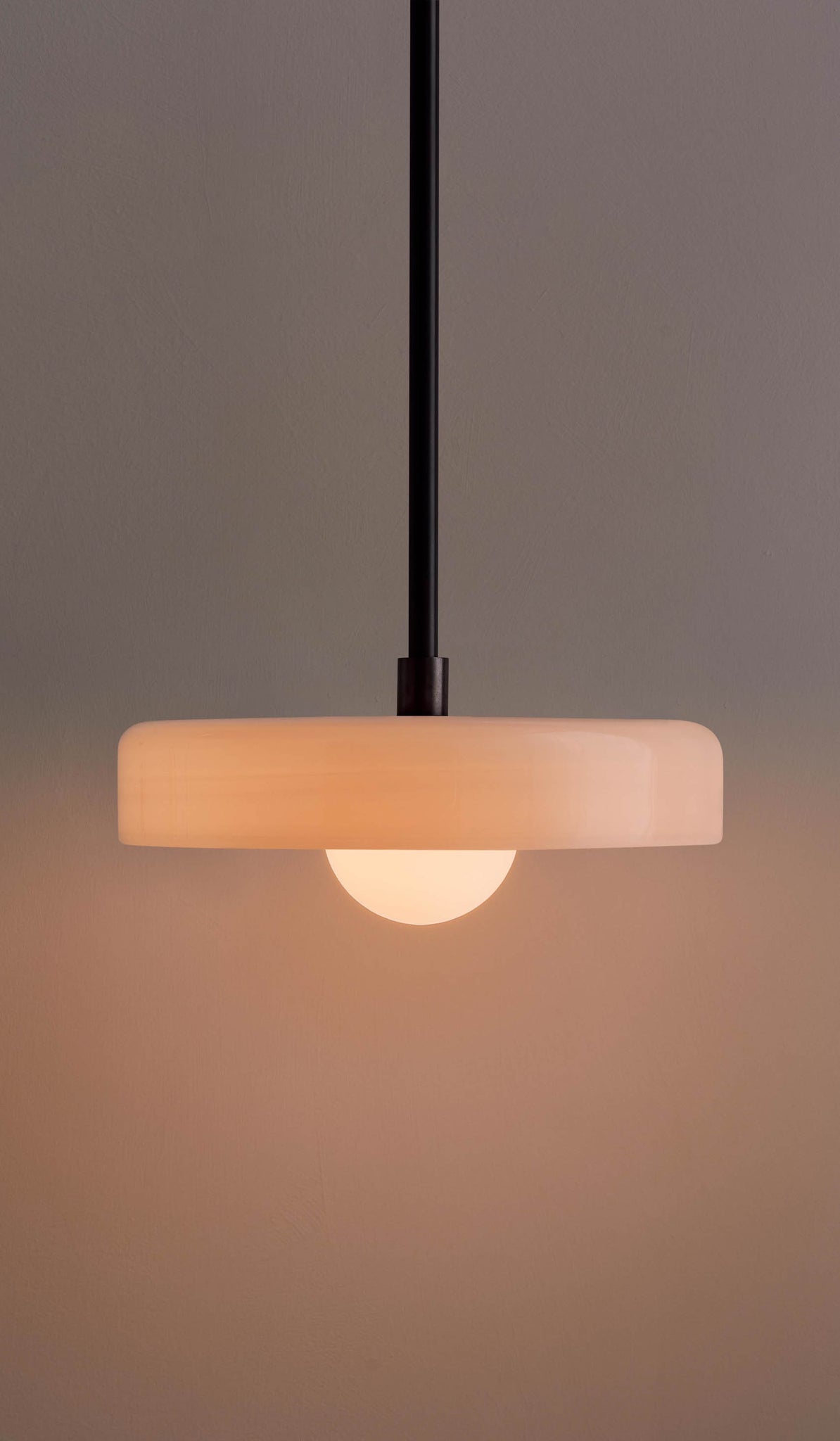 In Common With Opaline Glass Disc Pendant