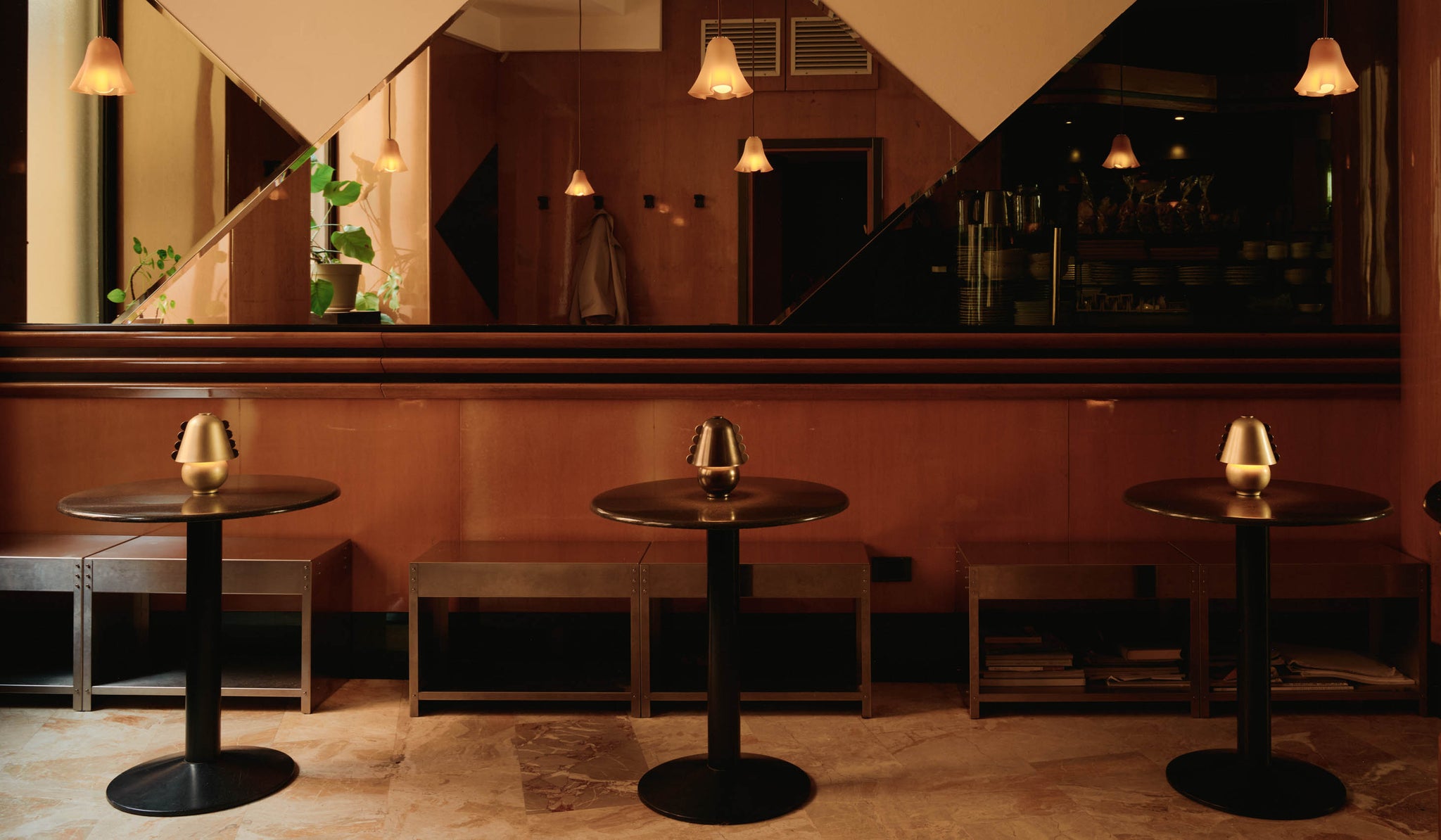 In Common With Small Brass Calla Table Lamp