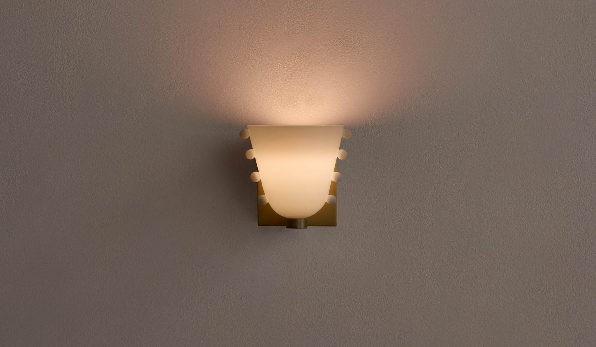 In Common With Small Blown Glass Gemma Sconce