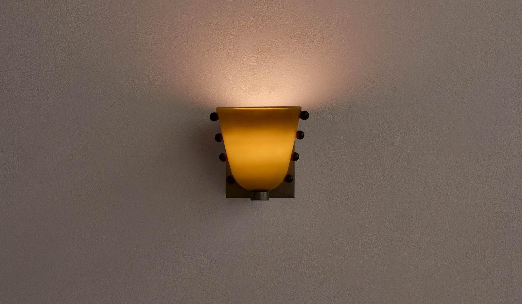 In Common With Small Blown Glass Gemma Sconce